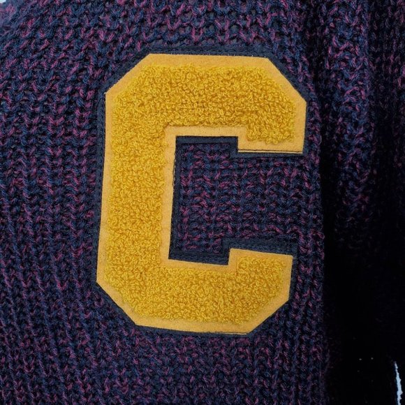 Ultra Flirt Varsity Collegiate Dark Academia Preppy Knit Sweater, NWT, Size M - Picture 3 of 12